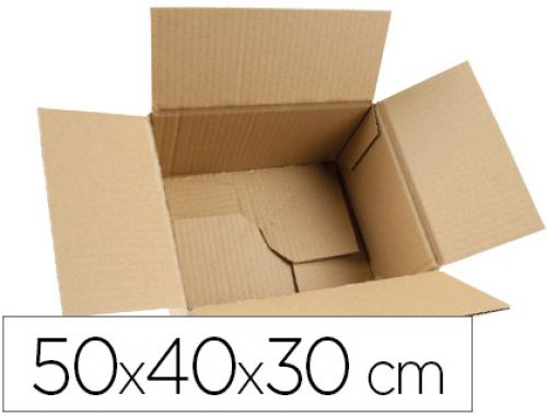 Caixa para embalar q-connect fundo automatico medidas 500x400x300 mm espessura cartao 3 mm , Q-connect , 75240 , 5705831261419